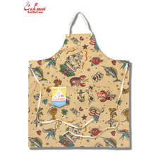 COOKMAN Long Apron Old Tattoo Beige 233-61932画像