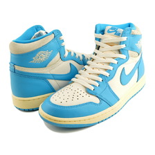 NIKE AIR JORDAN 1 HIGH OG UNC REIMAGINED dk powder blue/dk powder blue DZ5485-402画像