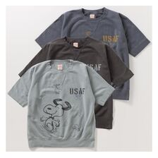 TOYS McCOY SHORT SLEEVE SWEAT SHIRT SNOOPY "U S A F" TMC2626画像