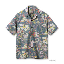 SUN SURF Lot No. SS39693 / COTTON LINEN SLUBYARN HAWAIIAN SHIRT &ldquo;STATE OF HAWAII&rdquo;画像