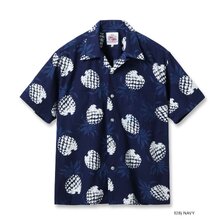 Duke Kahanamoku Lot No. DK39641 / INDIGO COTTON HAWAIIAN SHIRT &ldquo;DUKE'S PINEAPPLE&rdquo;画像