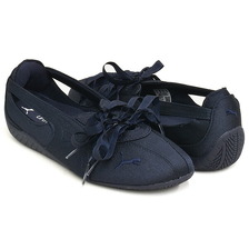 PUMA SPEEDCAT BALLET NOVA SATIN WNS NEW NAVY - GUM 408341-02画像