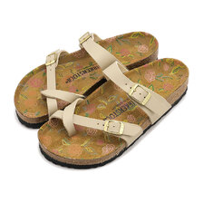 BIRKENSTOCK MAYARI PRINTED FOOTBED SANDCASTLE | BIRKO-FLOR 1031692画像