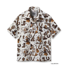 STAR OF HOLLYWOOD Lot No. SH39706 / DOBBY COTTON OPEN SHIRT &ldquo;THE WESTERNER" by VINCE RAY画像