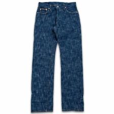 graphzero 15oz かせ染めスリムストレートジーンズ GRN GZ-15SLSTSK-GRN画像