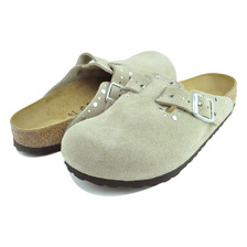 BIRKENSTOCK BOSTON RIVET BORDER(NARROW FIT) TAUPE 1030418画像