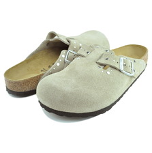 BIRKENSTOCK BOSTON RIVET BORDER(REGULAR FIT) TAUPE 1030437画像