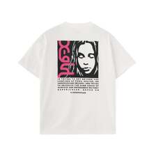 X-girl SIDE LOGO FACE LABEL S/S TEE 105262011025画像