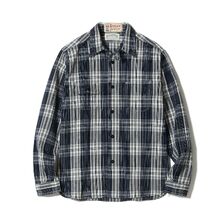 SUGAR CANE Lot No. SC29670 / FICTION ROMANCE 6oz. INDIGO CHECK WORK SHIRT画像