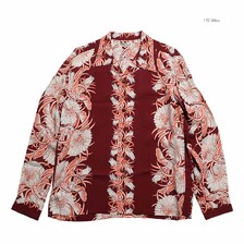 SUN SURF RAYON HAWAIIAN SHIRT "NIGHT BLOOMING CEREUS BORDER" LONG SLEEVE SS29602画像