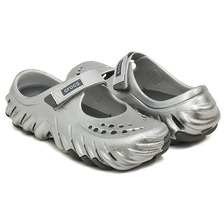 crocs WOMEN'S ECHO MARY JANE METAL SPORT BLACK / MULTI 214110-1FS画像