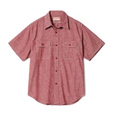 SUGAR CANE Lot No. SC39703 / RED CHAMBRAY WORK SHIRT (SHORT SLEEVE)画像
