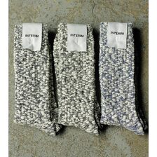 INTERIM SLUB COTTON HEATHER SOCKS IT26S347画像