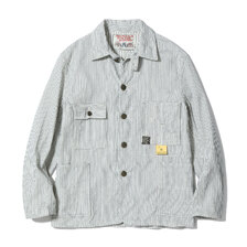 SUGAR CANE Lot No. SC15899 / FICTION ROMANCE 8oz. INDIGO STRIPE WORK COAT画像