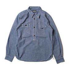 STUDIO D'ARTISAN シャンブレー長袖ワークシャツ 5333A画像