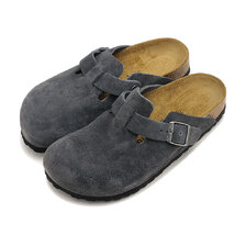 BIRKENSTOCK BOSTON NARROW CHARCOAL | SUEDE-LEATHER 1031678画像