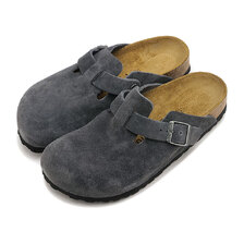 BIRKENSTOCK BOSTON REGULAR CHARCOAL | SUEDE-LEATHER 1031676画像