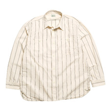 BURGUS PLUS Stripe Chambray Work Shirt Wide Silhouette HBP-300CHWD-ST7画像
