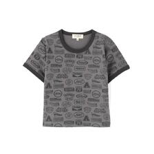 AVIREX S/S RINGER PATCH MOTIF FULL PRINT T-SHIRT 7836135614画像
