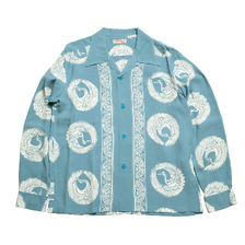 SUN SURF RAYON HAWAIIAN SHIRT "ORIENTAL BORDER" LONG SLEEVE SS39629LS画像