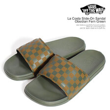 VANS La Costa Slide-On Sandal Obsidian Fern Green VN000E83FRN画像
