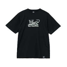 TOY MACHINE DEVIL CAT SKELTON SS TEE (GLOW IN THE DARK) TMSGST6画像