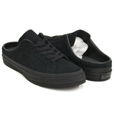 CONVERSE ONE STAR SUEDE MULE BLACK MONOCHROME 33702981画像