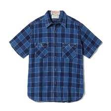 SUGAR CANE Lot No. SC39733 / FICTION ROMANCE 5oz. INDIGO CHECK WORK SHIRT画像