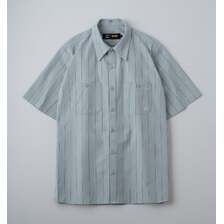 BLUCO スタンダードワークシャツ S/S -Stripe- 163-21-118画像