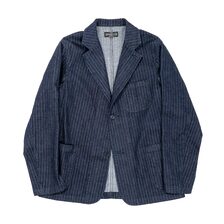 Workers Lounge Jacket Indigo Herringbone画像