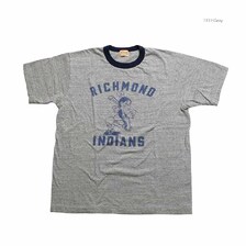 Whitesville S/S RINGER T-SHIRT "RICHMOND INDIANS" WV79685画像