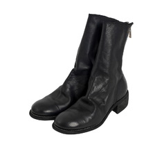 GUIDI BACK ZIP MID BOOTS SOFT HORSE FULL GRAIN BLKT 788X-SOFTHORSE画像