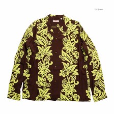 SUN SURF STORE LIMITED L/S RAYON HAWAIIAN SHIRT "PICTOGRAPH FLOWER" SS39616LS画像