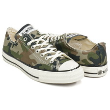 CONVERSE ALL STAR AGED WOODLANDCAMO OX GREEN / GREY / BROWN 31318230画像