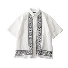 Subciety Embroidery bandanna shirt 155-22182画像