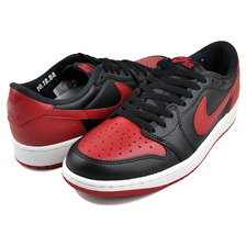 NIKE AIR JORDAN 1 RETRO LOW OG BANNED blk/blk-varsity red IW6276-001画像