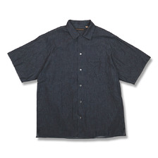 FULLCOUNT 4100-2 Denim Open Collar S/S Shirt画像