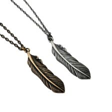Subciety Metal necklace-feather- 155-94223画像