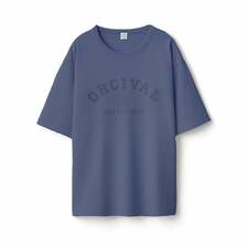Orcival Men's Jersey Knit Compact Print T-shirt OR-C0525TAB画像