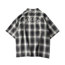 Subciety Ombre check shirt 155-22181画像