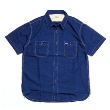 BURGUS PLUS S/S Beta Chambray Work Shirt HBP-300CHBS画像