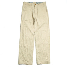 BURGUS PLUS Lot.402Z Military Trousers Ecru Linen / Cotton Selvedge Denim 402Z-11画像
