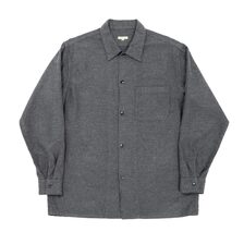 Workers Open Collar Shirt Cotton Wool Flannel画像