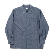 Workers Open Collar Shirt Chambray画像