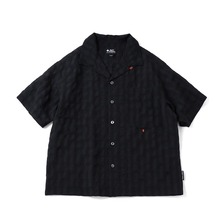 gym master シアサッカーチェック開襟シャツ G745763画像