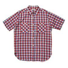 WAREHOUSE Lot 3056 SHORT SLEEVE CHECK WORK SHIRTS A柄画像
