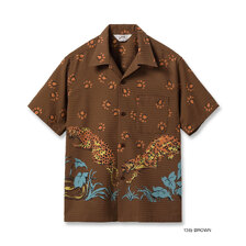 STAR OF HOLLYWOOD Lot No. SH39720 / DOBBY COTTON OPEN SHIRT &ldquo;LEOPARD&rdquo;画像