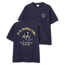 AVIREX U.S. NAVAL CBs FLOCKY T-SHIRT 7836234006画像