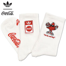adidas GRAPHIC CREW SOCK 2 PAIR PER PACK COCA COLA KY7158画像