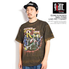 GIANT VINTAGE GUNS N ROSES SKELTONS LIVE FRT T-SHIRT画像